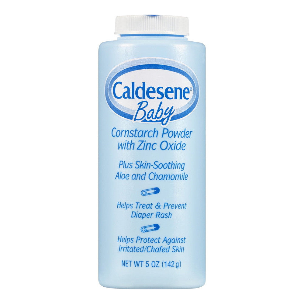 Caldesene Baby Cornstarch Powder With Zinc Oxide To Prevent Diaper Rash, 5 Oz
